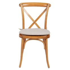 Chaise Saint-Rémy avec coussin écru