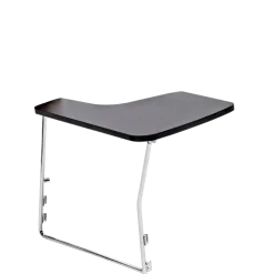 Chaise séminaire Jack noire avec tablette
