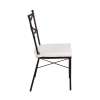 Chaise Toscane avec coussin crème