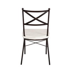 Chaise Toscane avec coussin crème