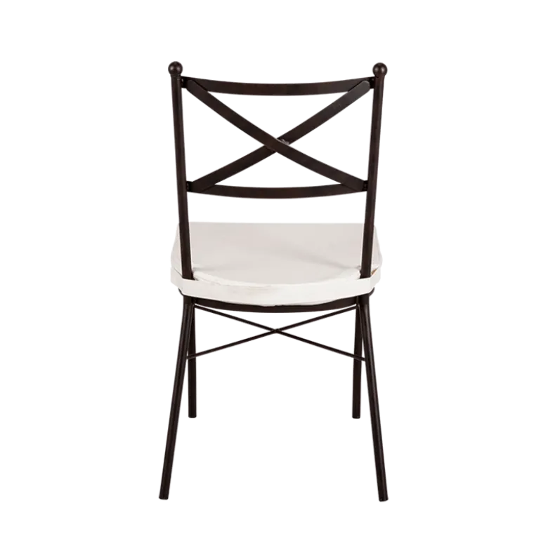 Chaise Toscane avec coussin crème