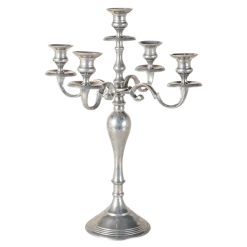 Chandelier mat 5 feux H 52 cm