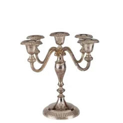 Chandelier Vintage argenté H 25-35 cm