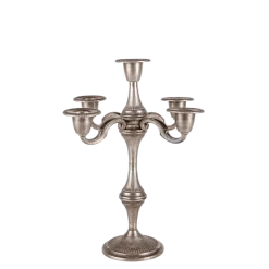 Chandelier Vintage argenté H 25-35 cm