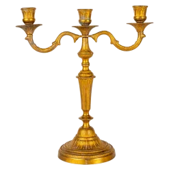Chandelier Vintage doré H 25-35 cm