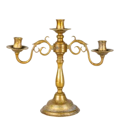 Chandelier Vintage doré H 25-35 cm