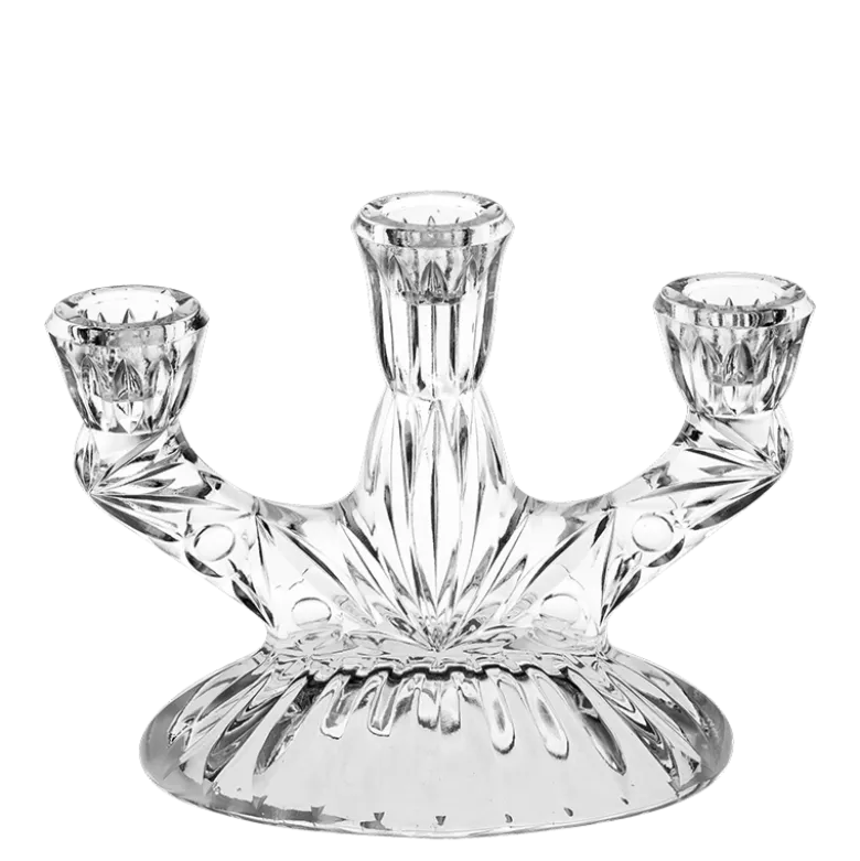 Chandelier Vintage en verre blanc H 12-20 cm