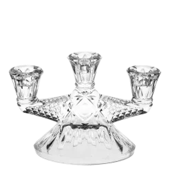 Chandelier Vintage en verre blanc H 12-20 cm