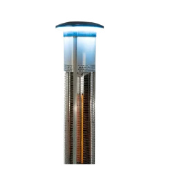 Chauffage de terrasse électrique H 167 cm