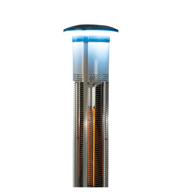 Chauffage de terrasse électrique H 167 cm