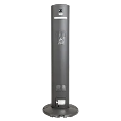 Chauffage de terrasse électrique noir H 152 cm