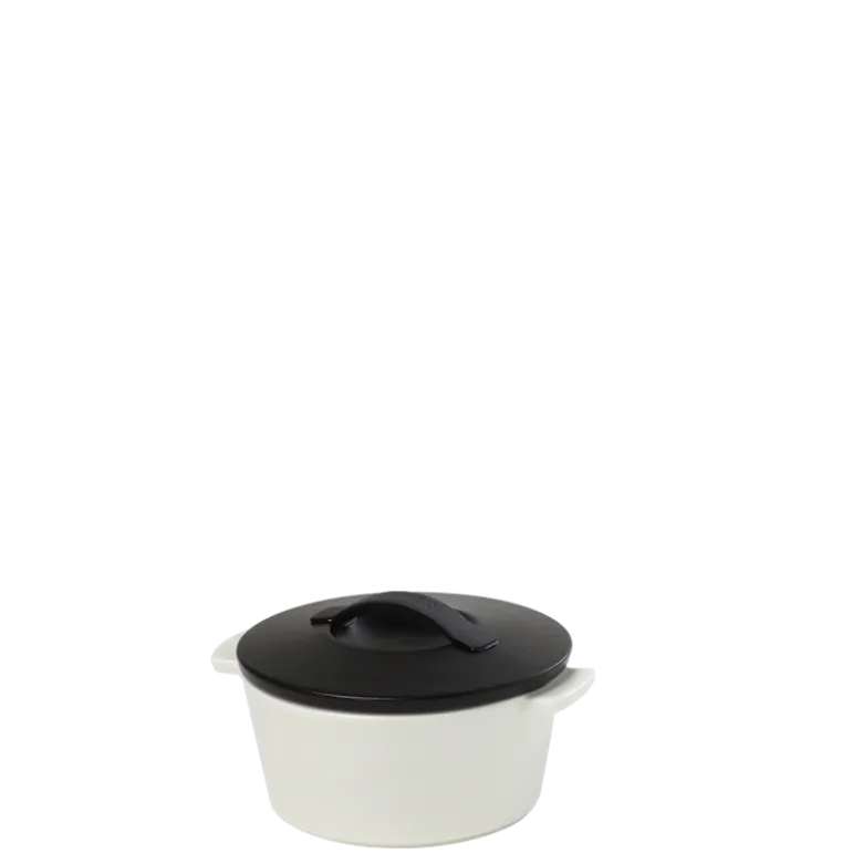 Cocotte black and white Ø 10 cm 20 cl