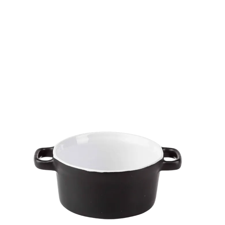 Cocotte individuelle noire mat Ø 10 cm 25 cl
