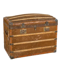 Coffre en bois vintage 80-100 x 45-65 cm H 70-85 cm