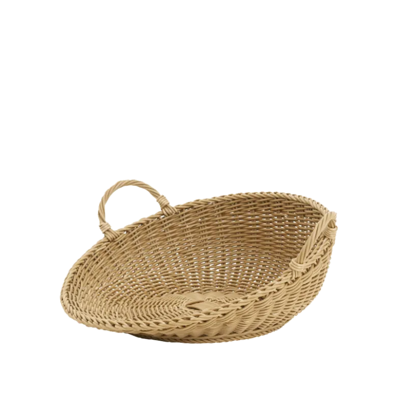 Corbeille à fruits style osier Ø 46 cm H 18.5 cm