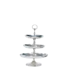 Coupe 3 étages argent H 68 cm, plateaux Ø 45, 35 et 28 cm