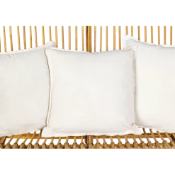 Coussin en toile écrue Vintage 40 x 40cm