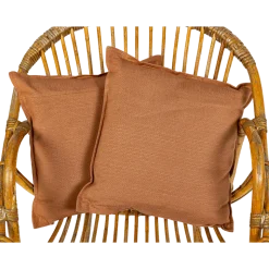 Coussin en toile terracotta Vintage 40 x 40cm