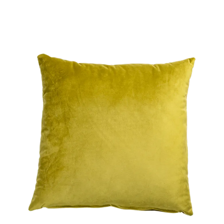 Coussin Juliette velours vert 40 x 40 cm