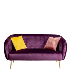 Coussin Juliette velours vieux rose 40 x 40 cm