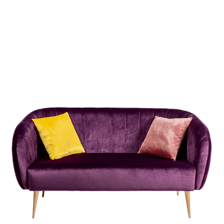 Coussin Juliette velours vieux rose 40 x 40 cm