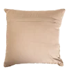 Coussin Onde velours beige 45 x 45 cm