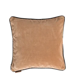 Coussin Velvet velours taupe 40 x 40 cm