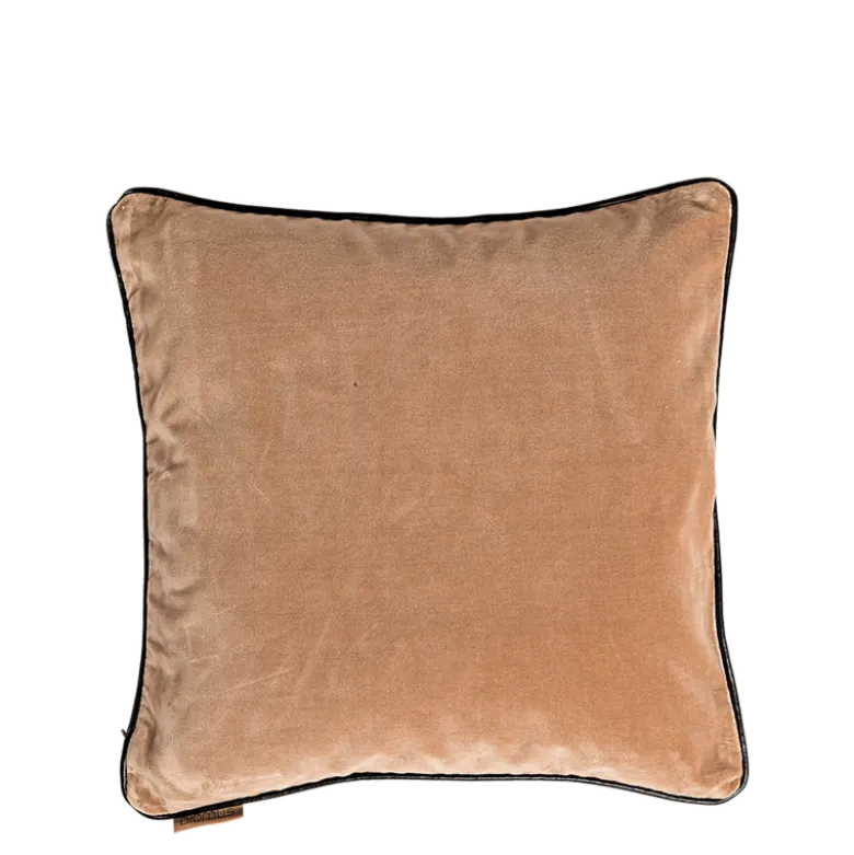 Coussin Velvet velours taupe 40 x 40 cm