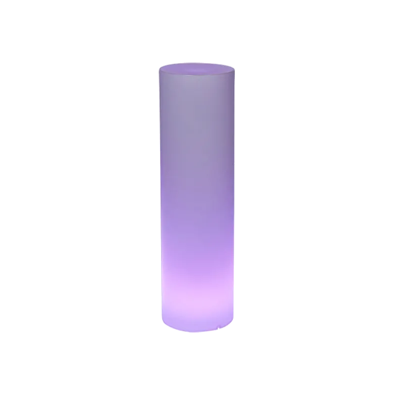 Cylindre lumineux autonome Ø 30 cm H 106 cm