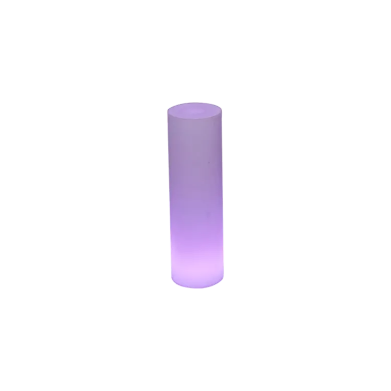 Cylindre lumineux autonome Ø 20 cm H 60 cm