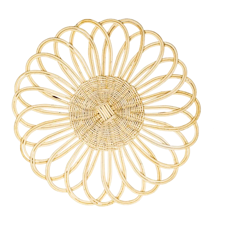 Dessous d'assiette Fleur de rotin Ø 35 cm