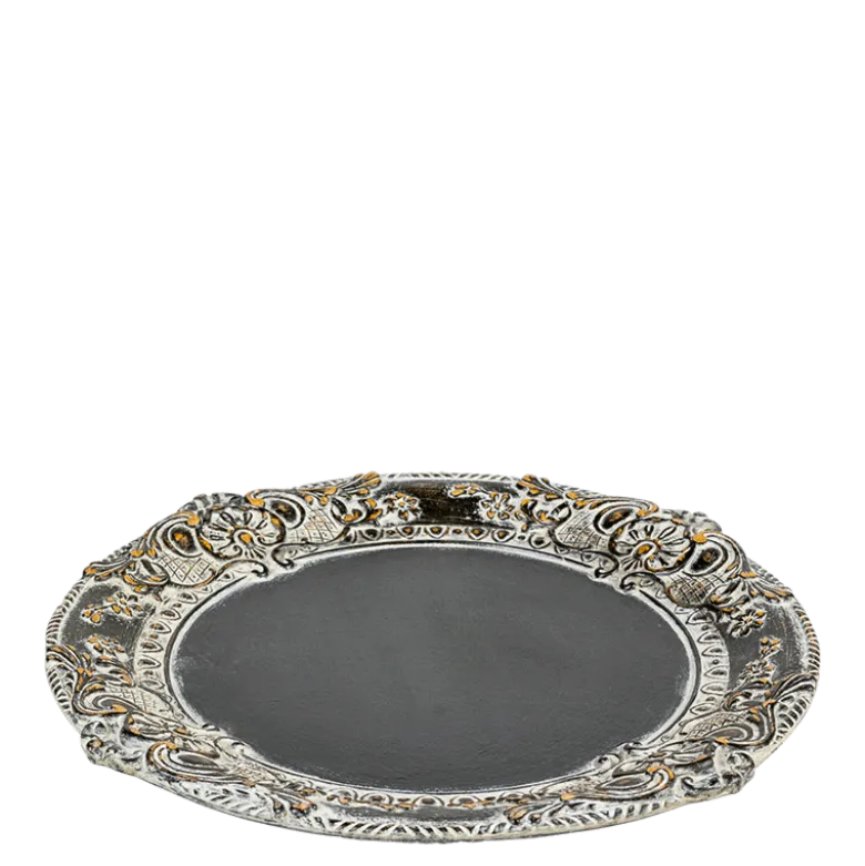 Dessous d'assiette Venezia noir Ø 33 cm