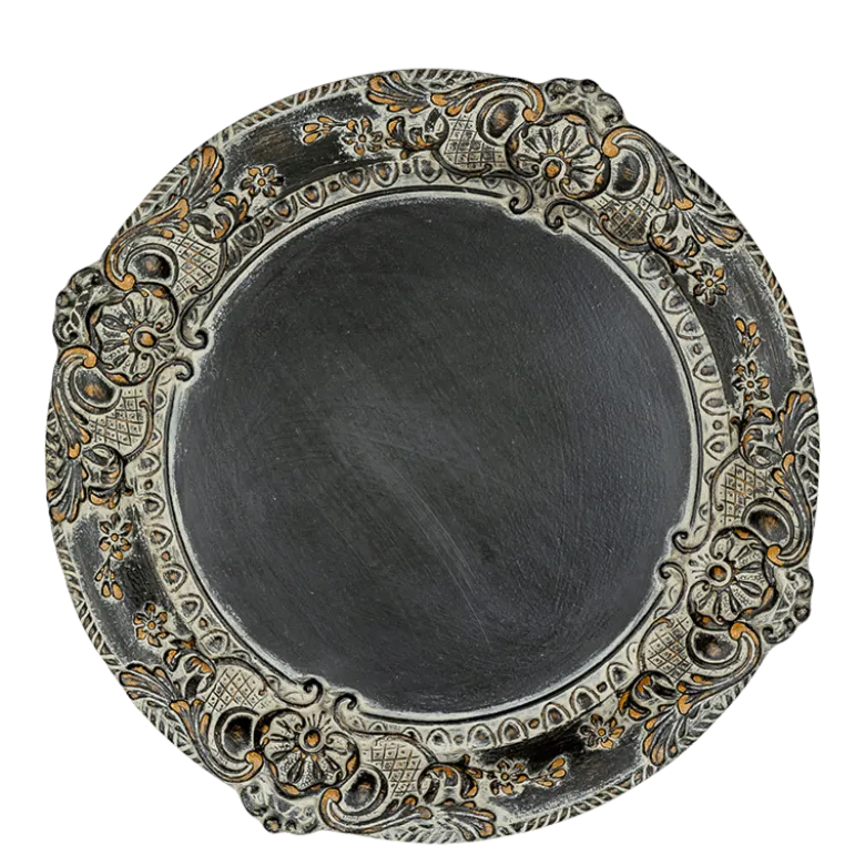 Dessous d'assiette Venezia noir Ø 33 cm
