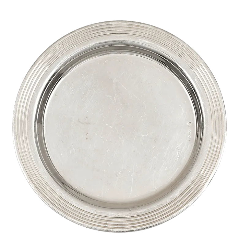 Dessous de bouteille Neptune argent Ø 13,5 cm