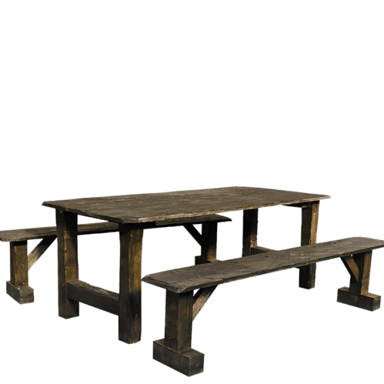Ensemble table de ferme