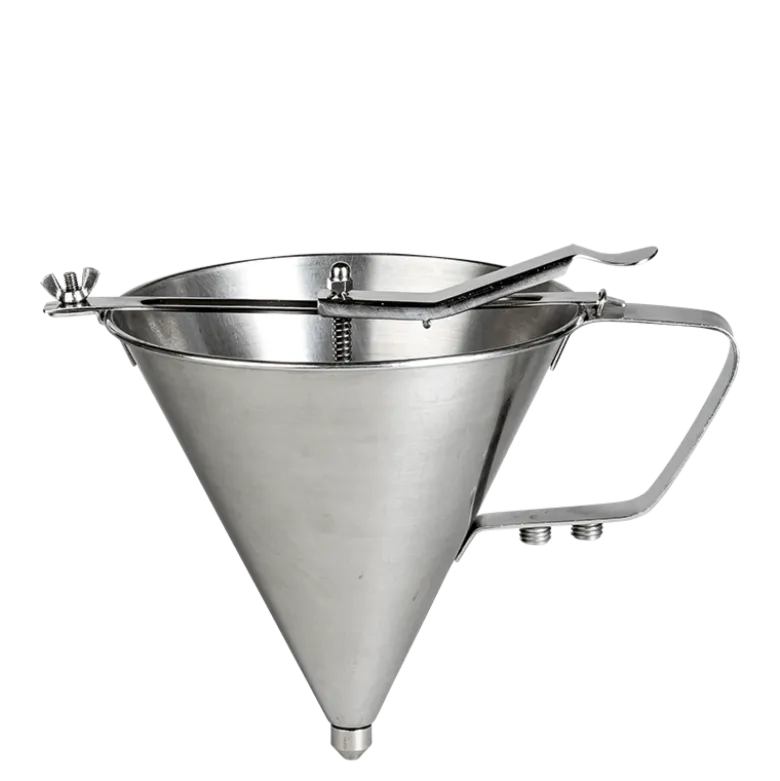 Entonnoir automatique en inox avec support