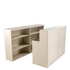 Etagère Cigare Club beige 36 x 101 cm H 113 cm