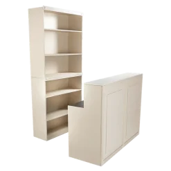 Etagère Cigare Club beige 36 x 101 cm H 113 cm