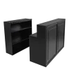 Etagère Cigare Club noir 36 x 101 cm H 113 cm