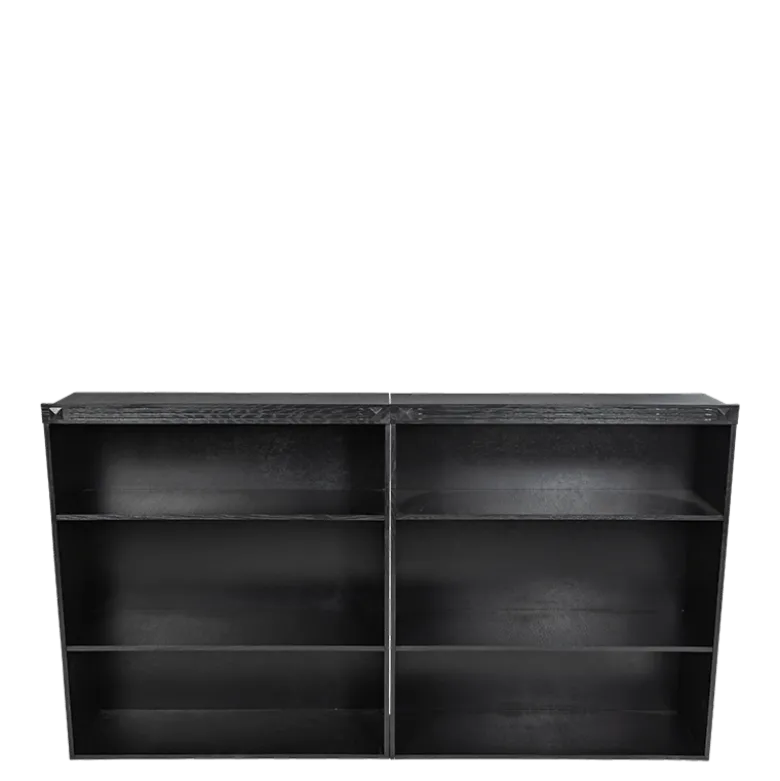Etagère Cigare Club noir 36 x 101 cm H 113 cm