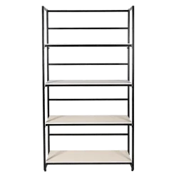 Etagère noire et blanche 40 x 100 cm H 180 cm