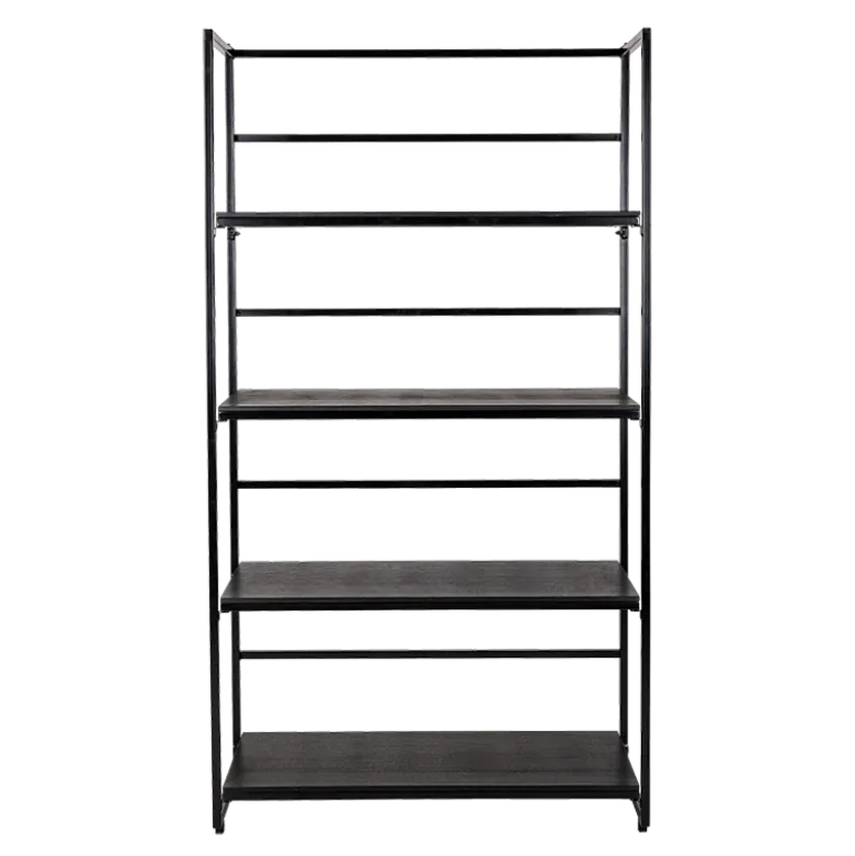 Etagère noire 40 x 100 cm H 180 cm