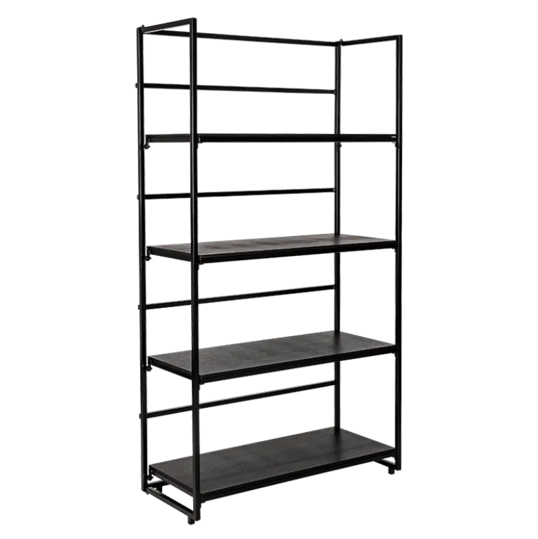 Etagère noire 40 x 100 cm H 180 cm