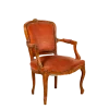 Fauteuil bohème rouge/rose vintage