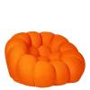 Fauteuil Bulle orange 115 x 118 cm H 78 cm