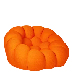 Fauteuil Bulle orange 115 x 118 cm H 78 cm