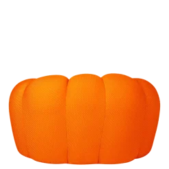 Fauteuil Bulle orange 115 x 118 cm H 78 cm