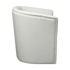 Fauteuil club Sim blanc 69 x 64 cm H 76 cm