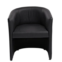 Fauteuil club Sim noir 69 x 64 cm H 76 cm