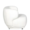 Fauteuil Elton velours blanc cassé M1 78 x 90 cm H 70 cm